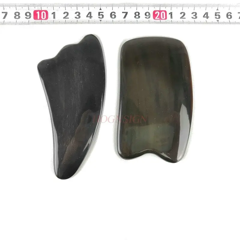 

2pcs gua sha massage tool White buffalo horn scraping plate scraping plate massage plate facial scraping plate