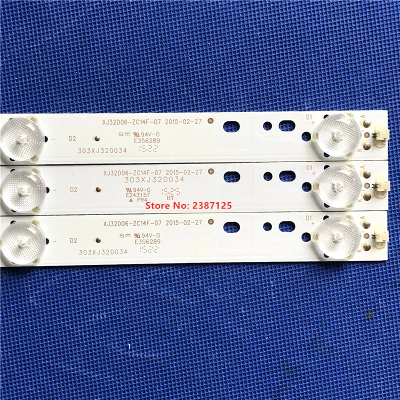 Striscia di retroilluminazione a LED 3 pezzi XJ32D06-ZC14F-07 XJ320M06 LED32C8 HS320M02 muslimate SHYS32D06-ZC14F-01 CRH-K323535T03064CA-Rev1.1