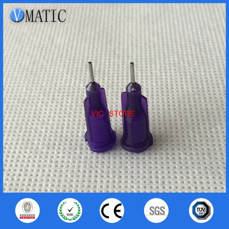 Gratis Verzending Kwaliteitsborging 100Pcs 21G 1/4 ''Inch Rvs Doseren Schroef Spuit Naald Tips