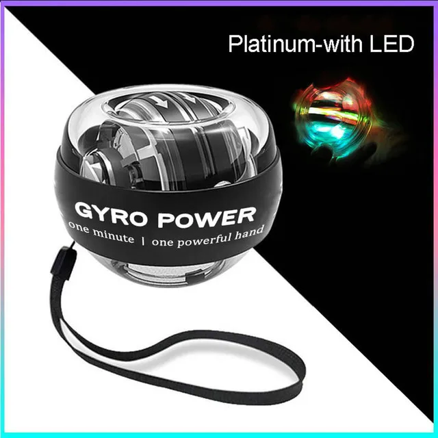 LED Wrist Ball Self Start Gyroscopic Powerball Gyro Power With Counter Arm Hand Muscle Trainer Fitness ITSMART