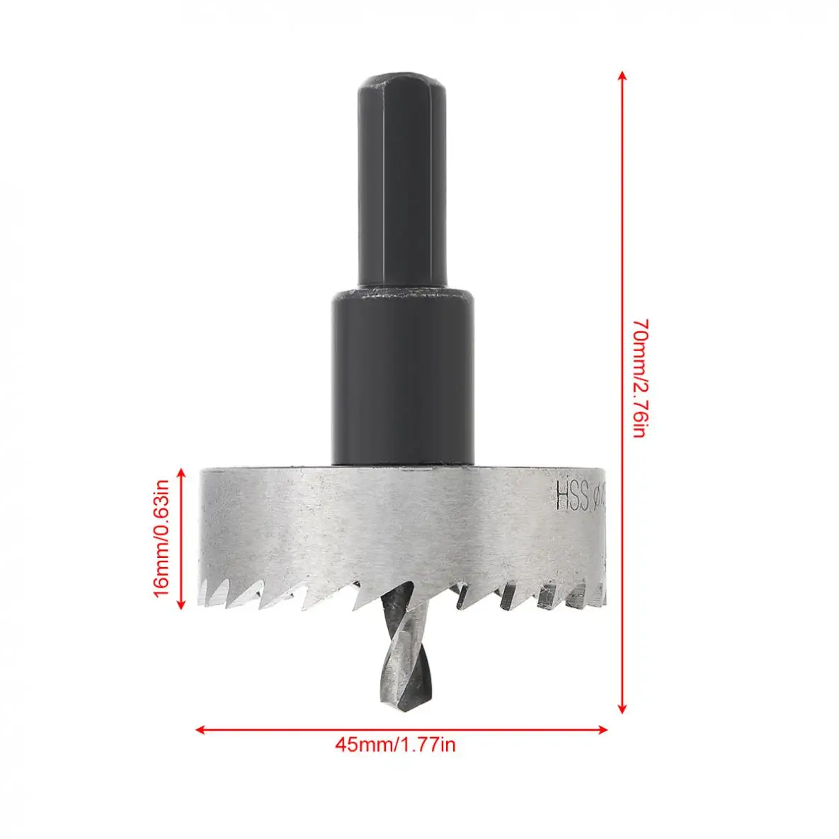 1pcs 12mm-65mm Set di punte per trapano per sega ad alta velocità in acciaio inossidabile per tubo in acciaio inossidabile in metallo