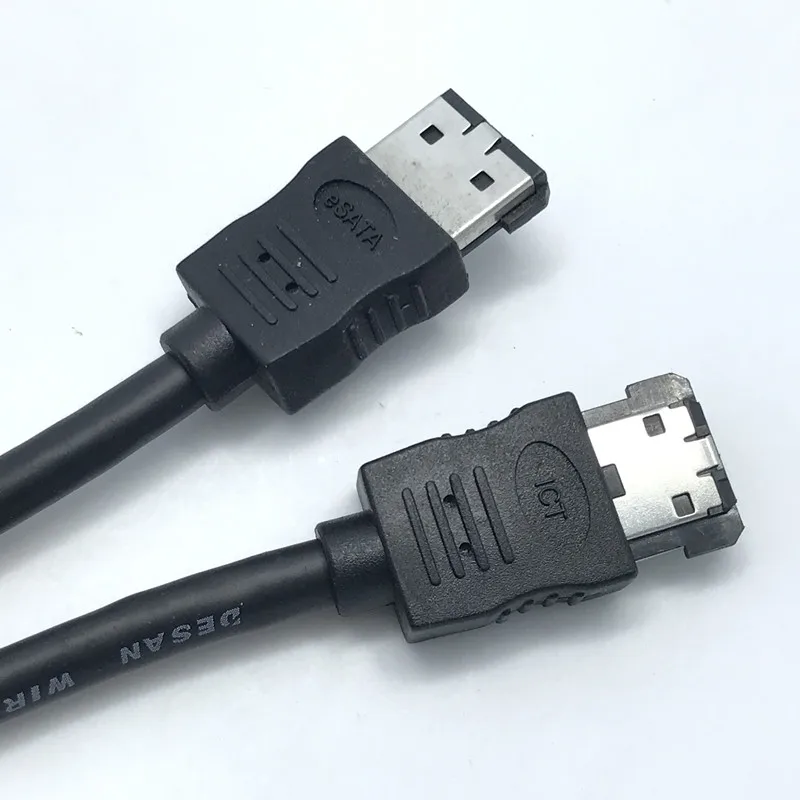 1.2m External Shielded Cable eSATA to eSATA Type male to male M/M Extension Conversion Data Cable Adapter