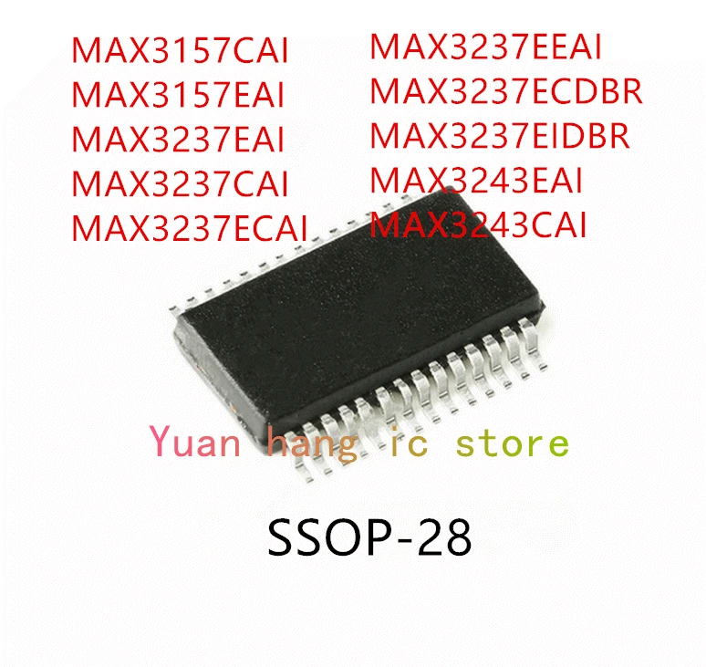 10PCS MAX3157CAI MAX3157EAI MAX3237EAI MAX3237CAI MAX3237ECAI MAX3237EEAI MAX3237ECDBR MAX3237EIDBR MAX3243EAI MAX3243CAI IC