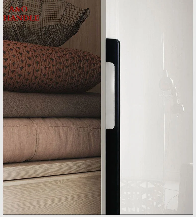 Handles Drawer Cabinet Furniture Kitchen Handles for Wardrobe Doors and Windows Black Golden 1000mm Super Long Hardware