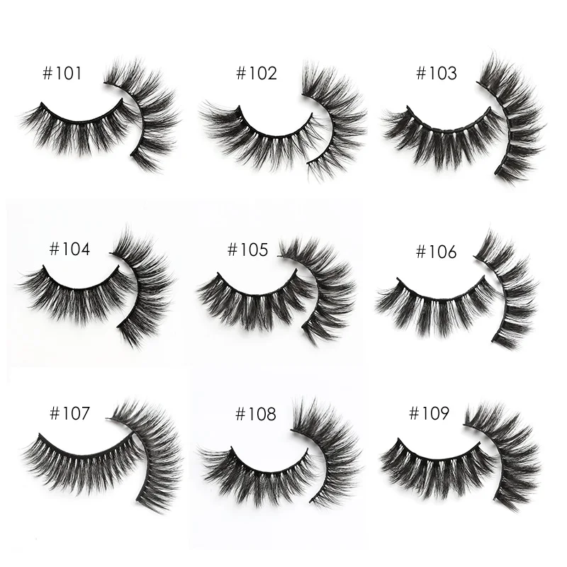 Wholesale Mink Eyelashes 10/30/50/100pcs 3d Mink Lashes Natural false Eyelashes messy fake Eyelashes Makeup False Lashes In Bulk