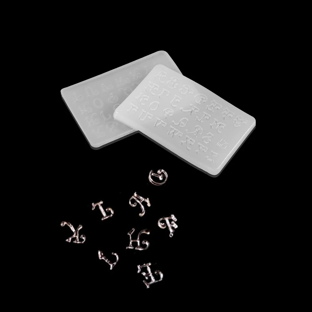 1pcs 26 English Alphabet letter 3D Resin Silicone Mould for DIY Jewelry Making Tool Epoxy Resin Crafts Jewelry Making Accessorie