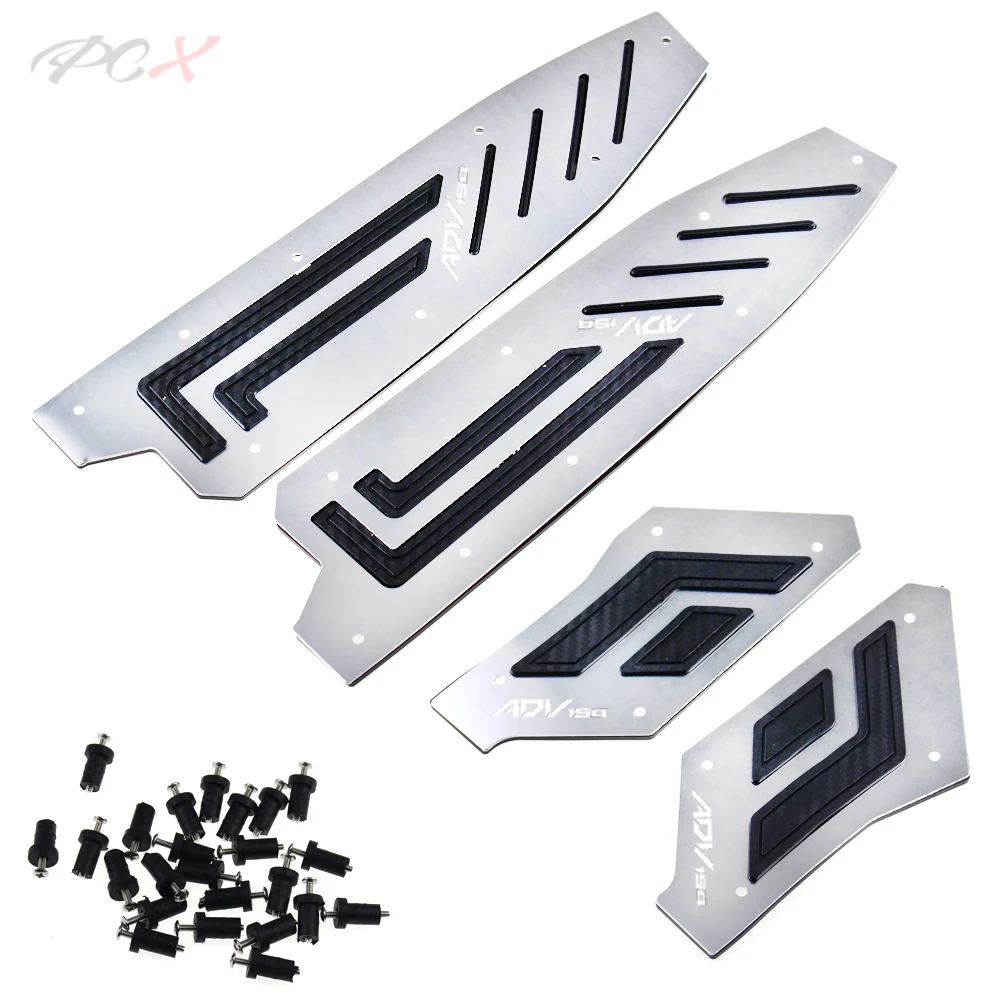 

Motorcycle CNC Accessories Modified Foot Pegs Plates Footrest Step Pads Footpads for ADV 150 Adv150 2019 2020