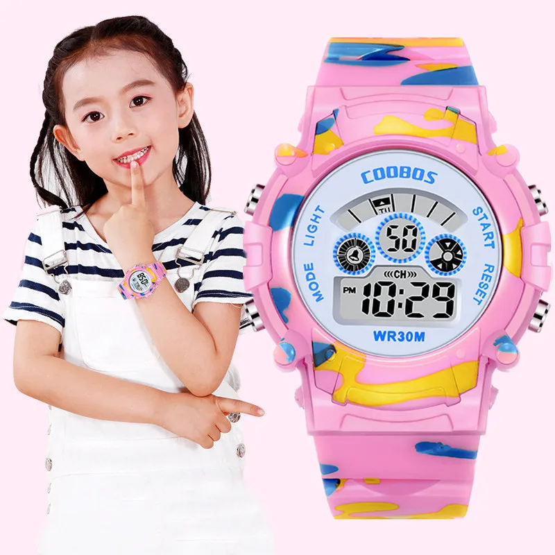 Child Watches LED Digital Wrist Watch Bracelet Kids Outdoor Sports Watch For Boys Girls Electronic Date Clock Reloj Infantil