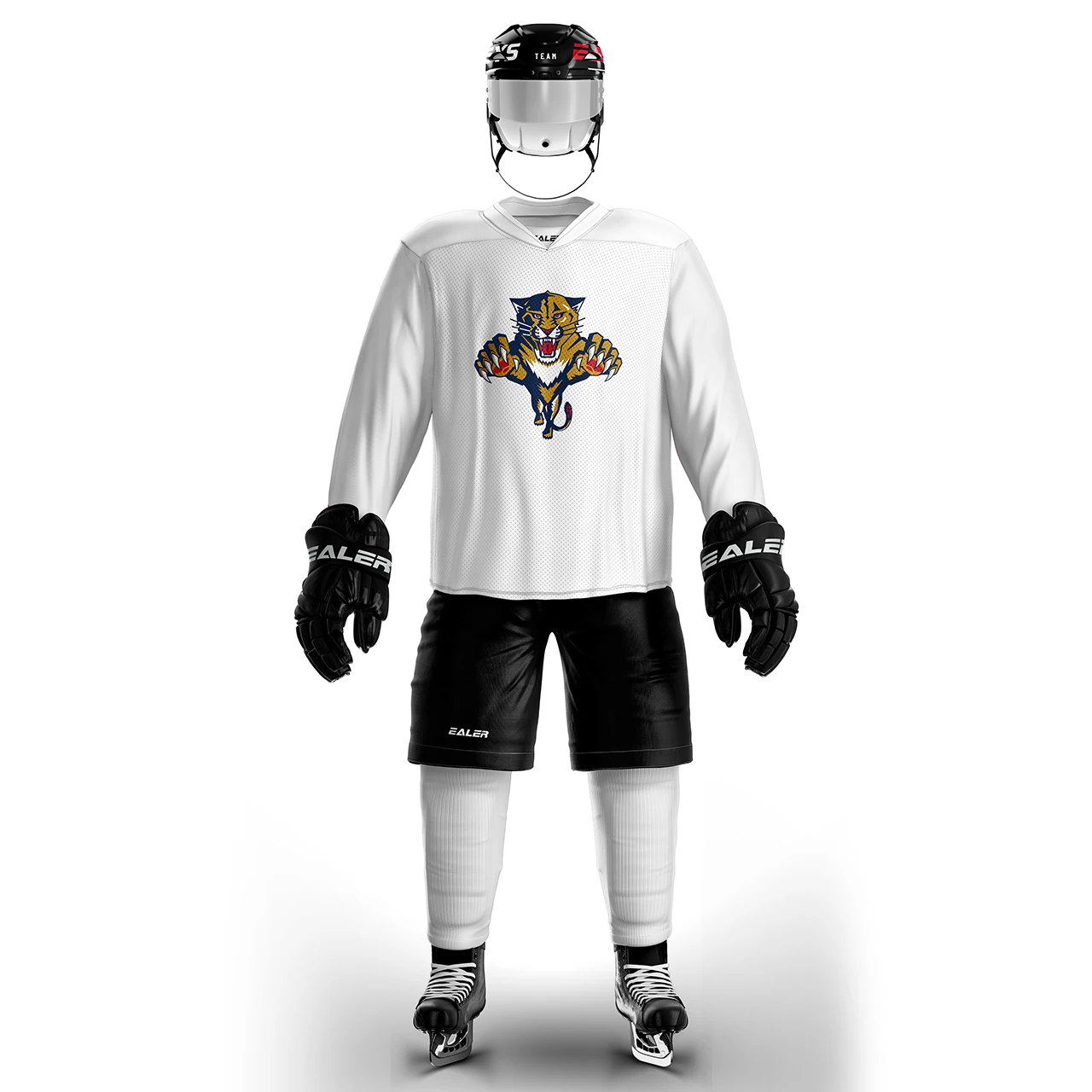 H80 series high-quality light and thin breathable white personalized ice hockey practice jersey & large street shirt-all sizes