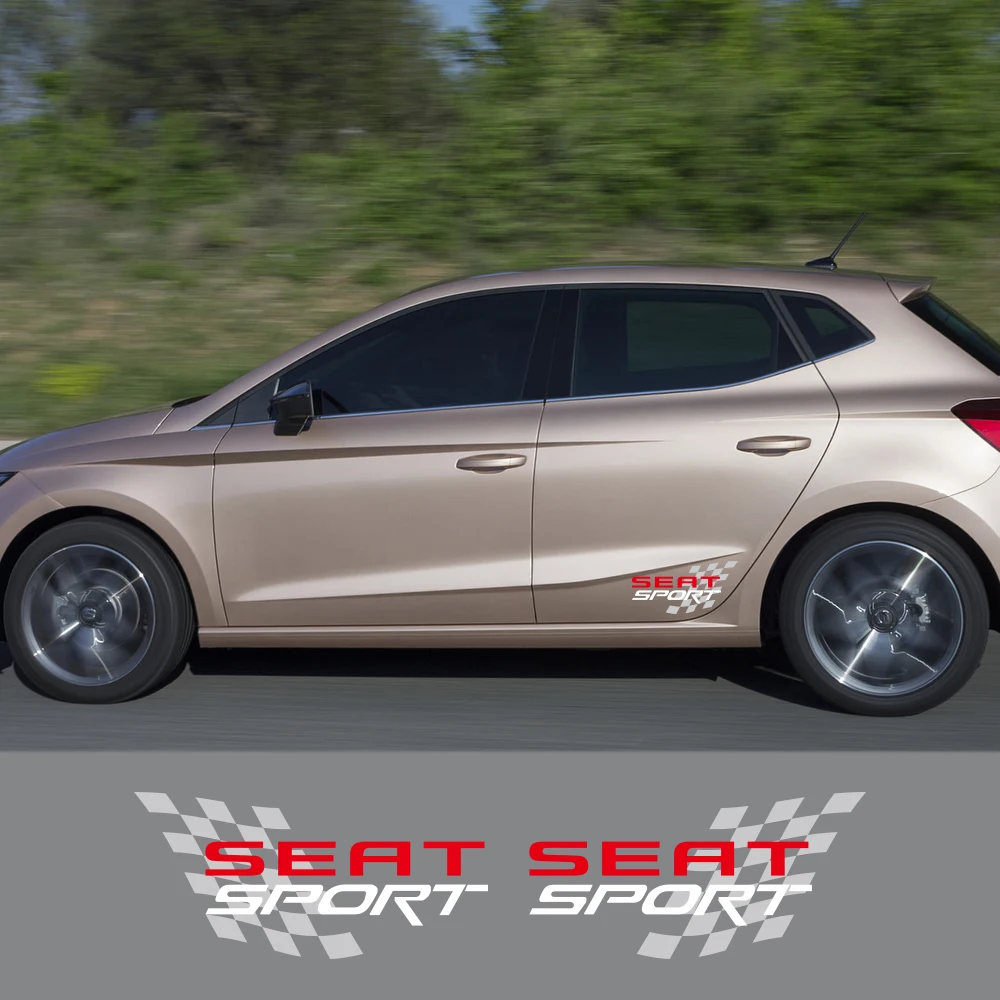 2 قطعة ملصقات السيارات الشارات باب السيارة جذع عجلة الحاجب ملصقات ل سيات ليون إيبيزا تاراكو Ateca Exeo لتقوم بها بنفسك اكسسوارات السيارات التصميم #3