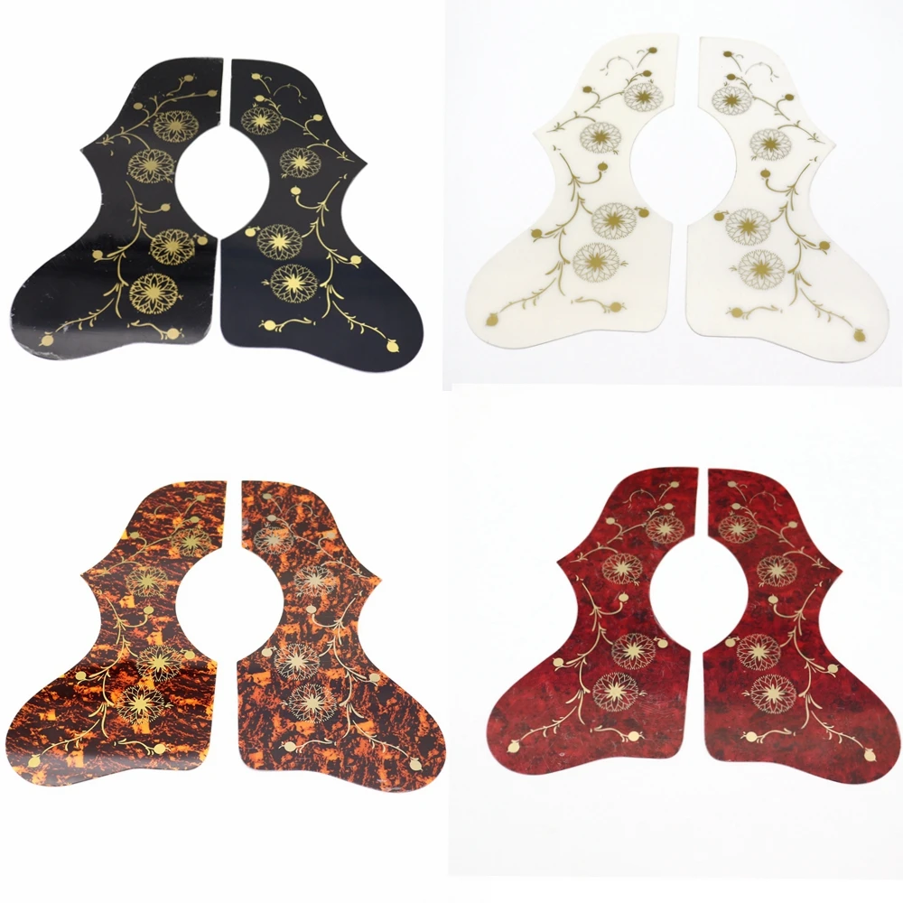 Left and Right handed Acoustic Guitar Pickguard Pick Guard Anti-scratch Plate For EJ200 With Gold Flower Bird 4 Colors