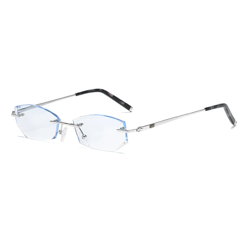 ZIROSAT 9119 Pure Titanium Rimless Men Eyeglasses Frame Fashion Brand Designer Myopia Clear Optical Prescription Eyewear Frame