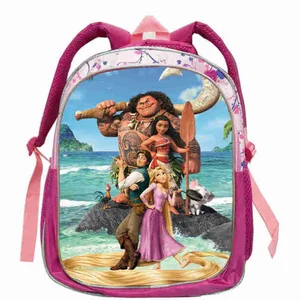 Kind Moana Kindheit Garten Pink Rucksack 12/16 Zoll Kinder Kinder Schultaschen Cartoon -Rucksack Hauptverkäufe Moana Children's Rucksack - №1