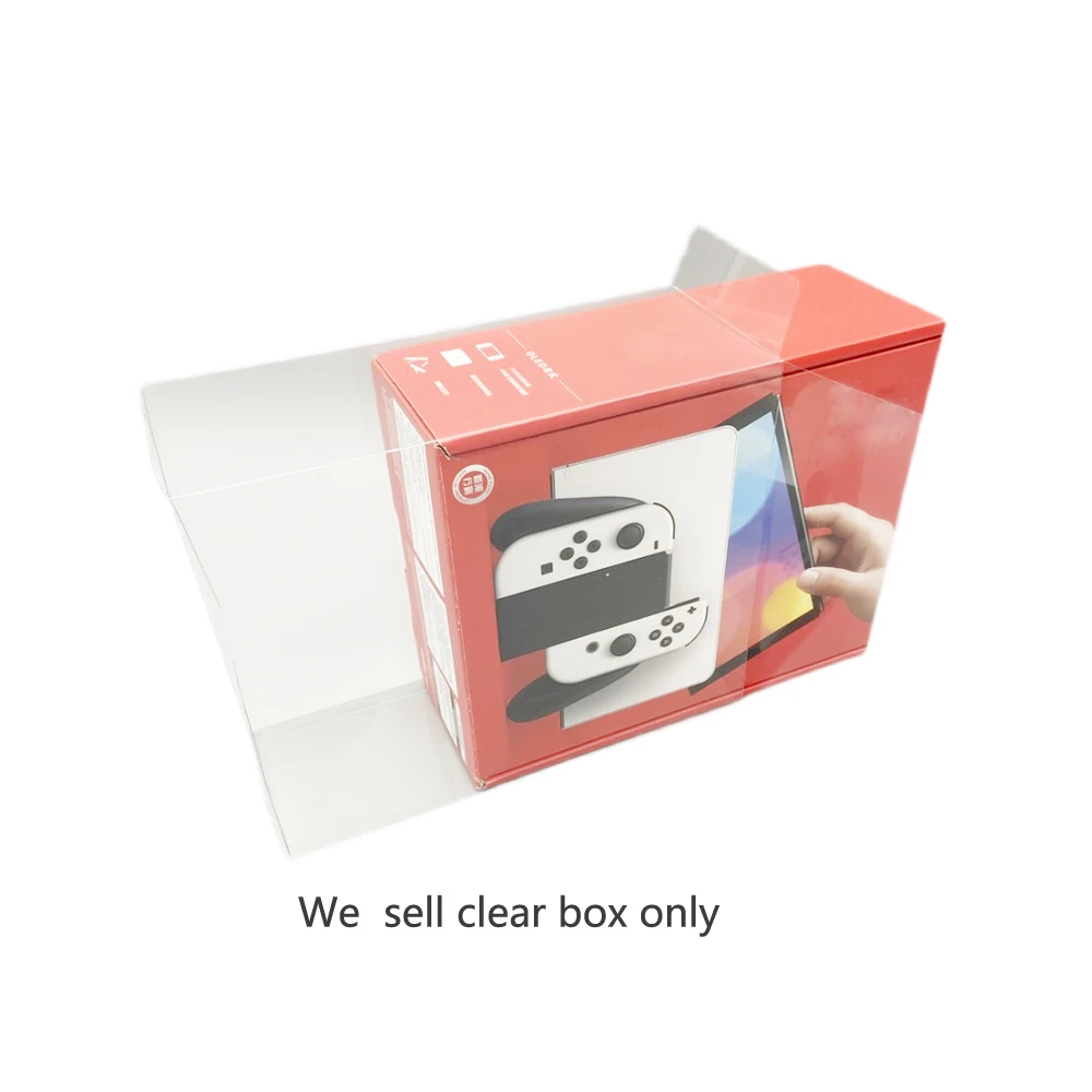 Transparent PET box for Switch OLED Game controller Display Storage Protective Box