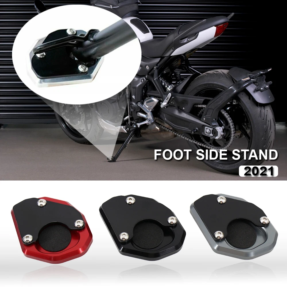 

For Trident 660 For Trident660 2021 Motorcycle Accessories CNC Kickstand Side Stand Enlarge Extension Foot Pad Support