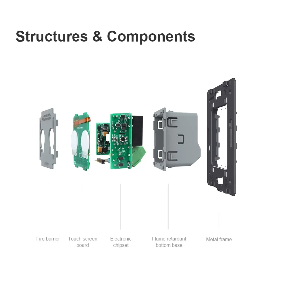 Livolo EU Standard Intelligent Curtains Touch Switch, The Base Of  Electric Rolling Shutter,Louver Touch Wall Switch AC 220~250V