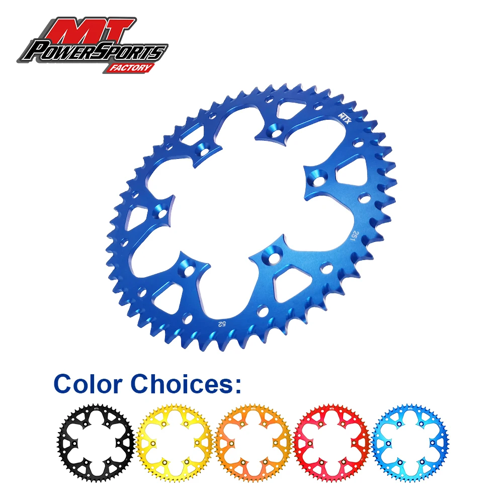 

Motorcycle Rear Sprocket For Yamaha WR250 WR400 WR426 WR450 YZ125 YZ250 YZ450 TT-R230 520 Chains Sprockets Motorcycles Parts