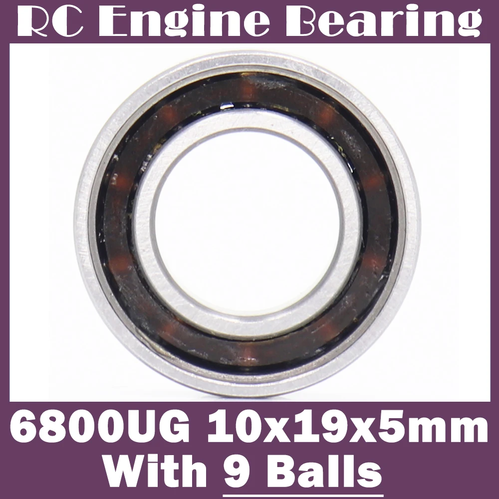 

6800UG RC Engine Bearing 10*19*5 mm ( 1 PC ) 6800 UG Glow Plug Model R/C Engines Ball Bearings