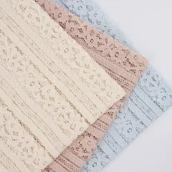 2021 Newest Cotton Lace Cloth Floral Embroidered Lace Cloth Women's Summer Cotton Cloth Hollow Lace Fabric