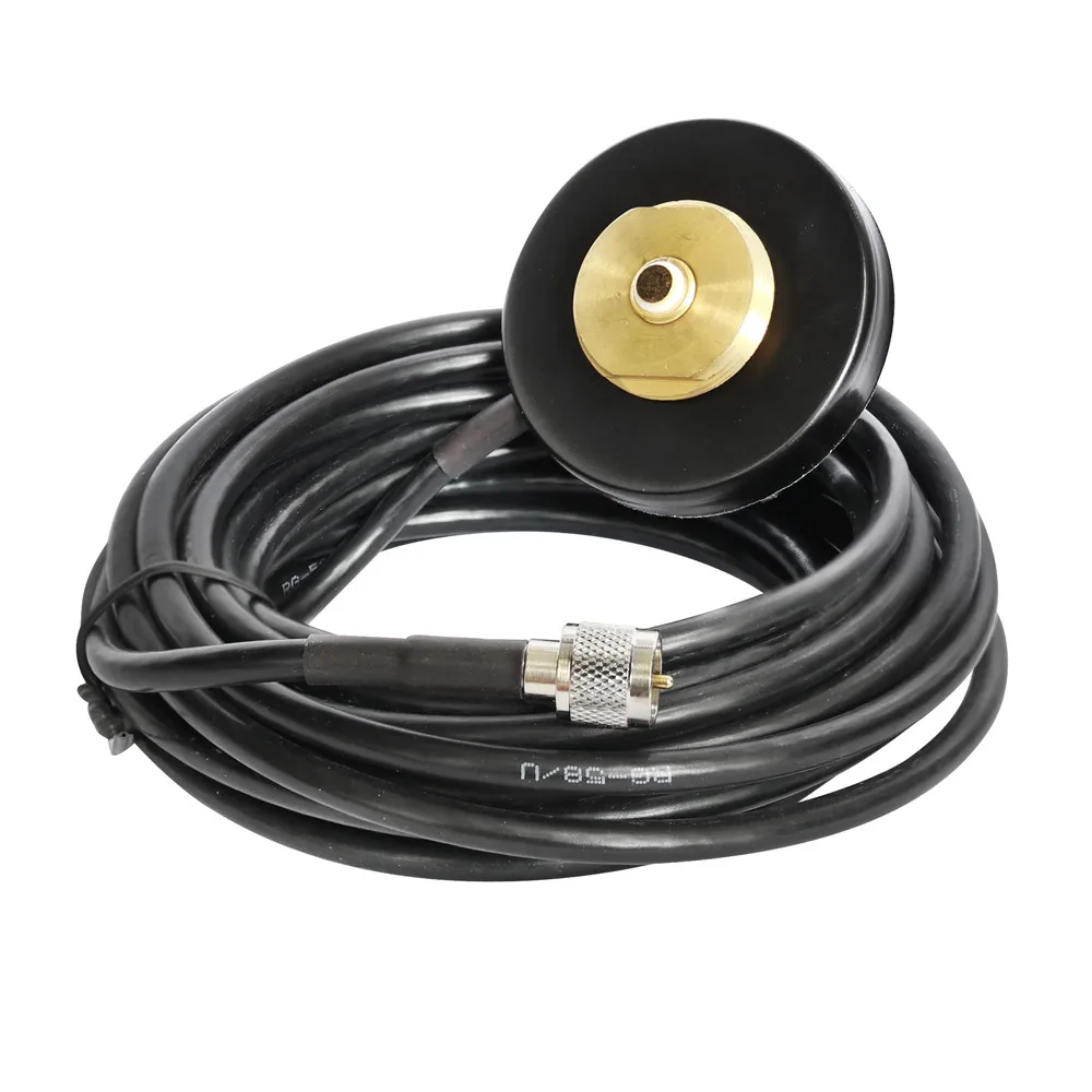 NMO Mount Magnet Base With PL259 Plug For Car  Mobile Radio With RG-58 Cable