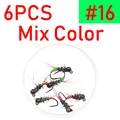 6 piezas, tamaño 16 mix