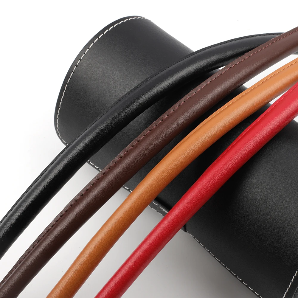2Pcs 40cm 50cm 60cm Genuine Leather Handle Bag DIY Fasteners Pens Replacement Bag Handles Band Belt Handmade Bag Accessories