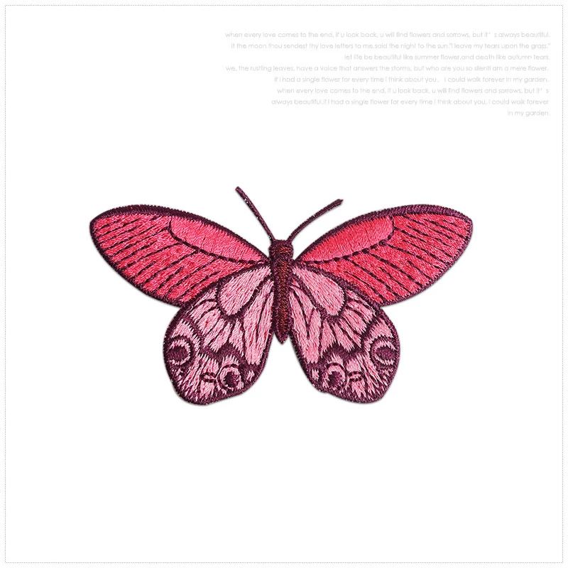 Embroidery Butterfly Patches for Clothes Applique Sew On Applique Clothing Sticker DIY Accessories