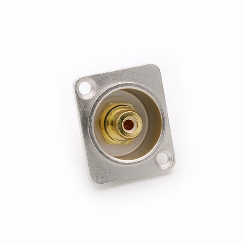 1pc D Type RCA Female Panel Mount Chassis Soldering Jack Socket Speaker Terminal Wire Connector Zinc Alloy image 3