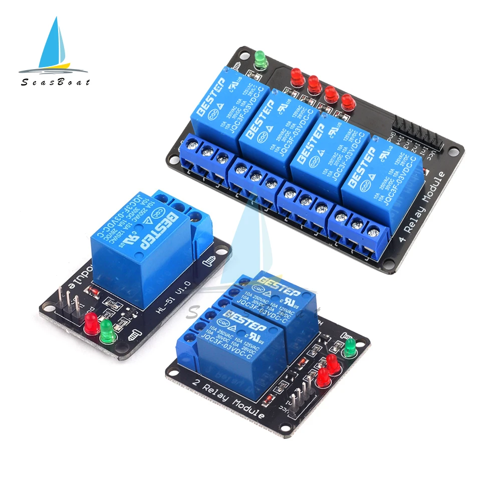 3V 5V 12V 1 2 4 Channel Relay Module With Lamp Relay Output 1 2 4 Way Relay Module Low Level Trigger For Arduino