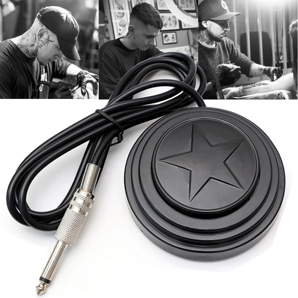 Tattoo Foot Pedal Switch with Clip Cord Tattoo Machine Power Supply Controller for Coil&Rotary Machine Tattoo Accessories
