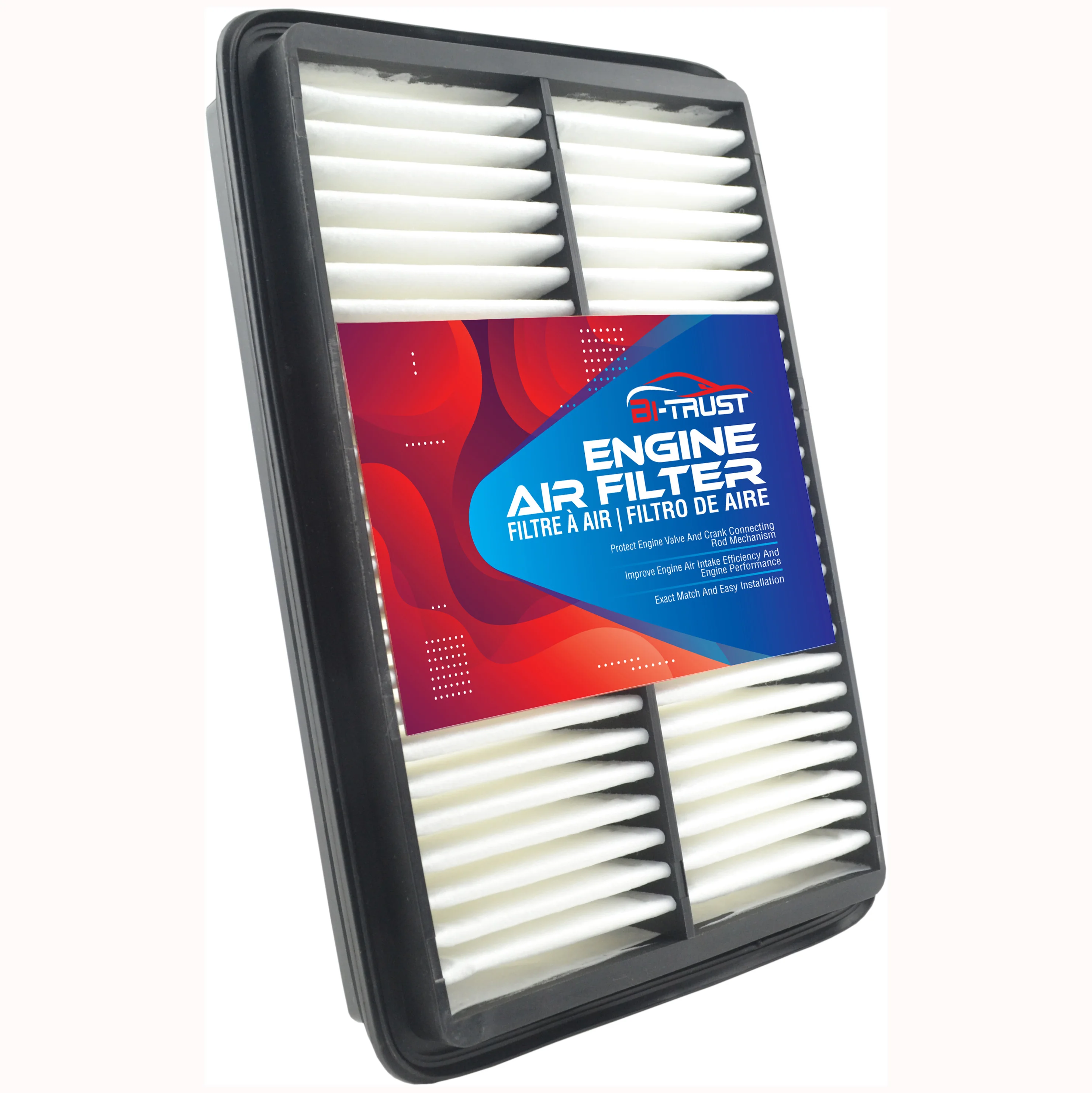 Bi-Trust Engine Air Filter for 2006-2011 Hyundai Grandeur (TG) 2.2 CRDi 2005-2010 Sonata V (NF) 2.0 CRDi CA10671,28113-3K100