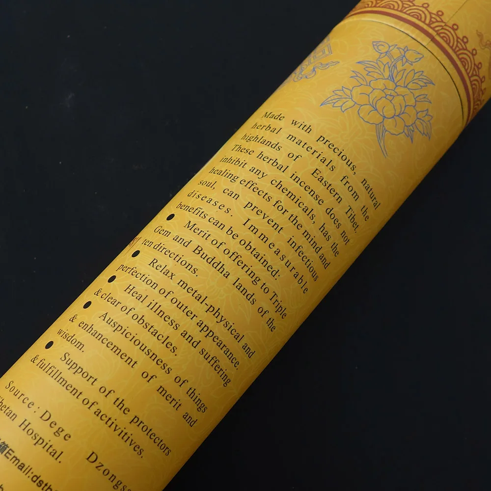 Tibetan Temple Incense Sticks Home Aromatherapy Religious Meditation Traditional Handmade Rich Aroma Create Soothing Atmosphere