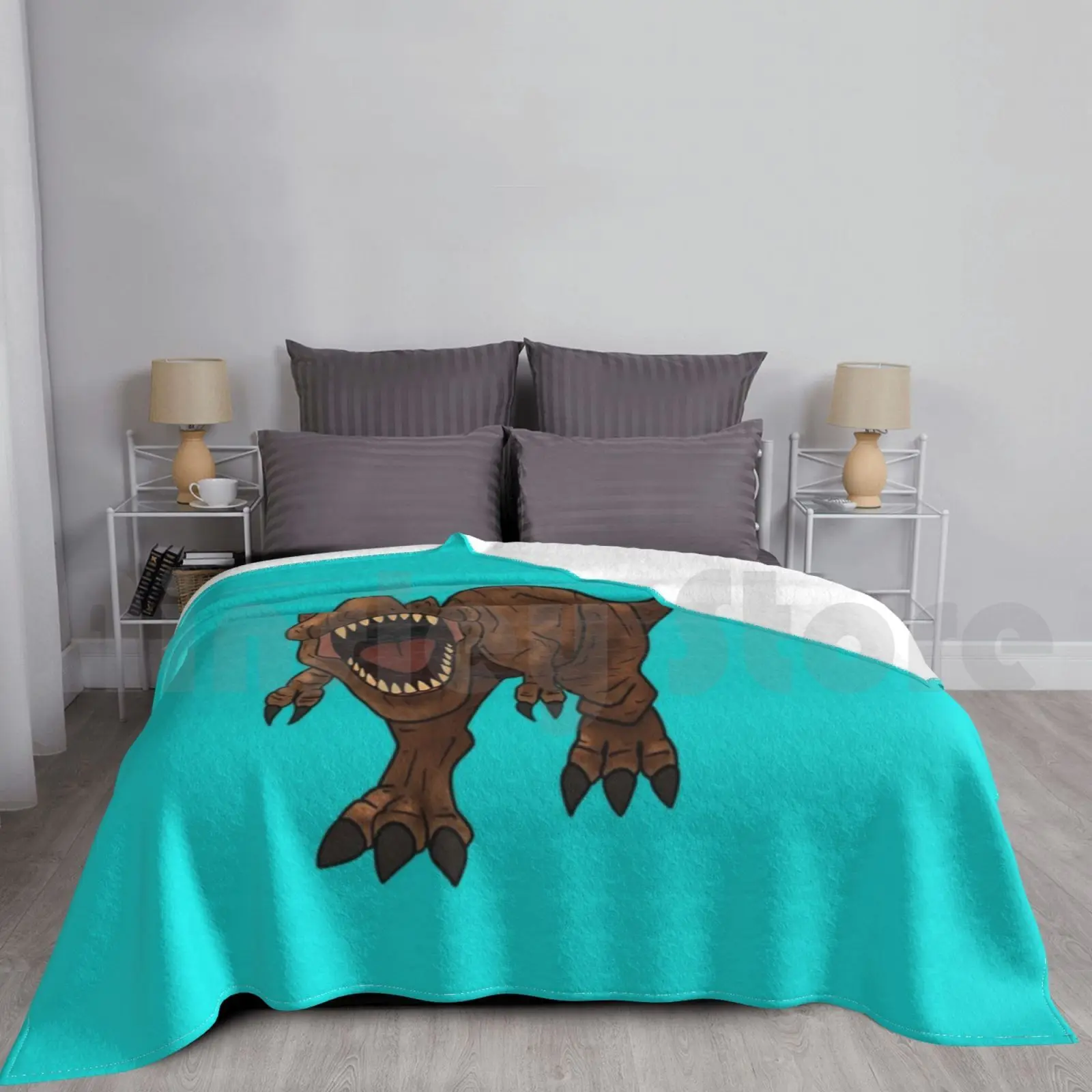 Roaring Rex Blanket Fashion Custom T Rex Dinosaur Tyrannosaurus Tyrannosaurus Rex Rexy Trex Camp Cretaceous