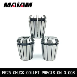 Precision 0.008 ER25 chuck ER25 collet 6mm 8mm 10mm 12mm 1/2 1/4 1/8 ER chuck for CNC Engraving Machine Lathe Mill Tool holder