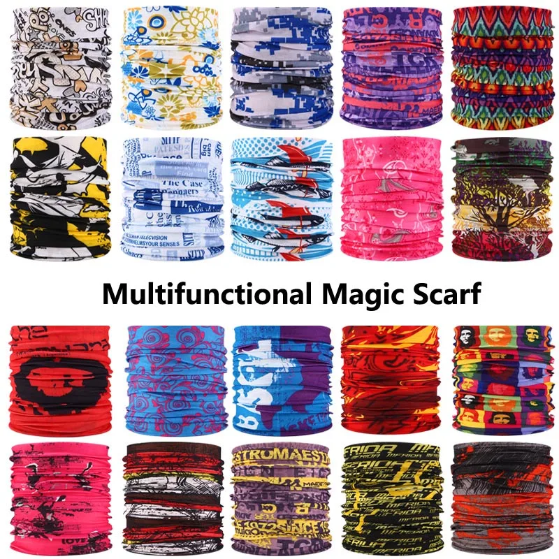 

Outdoor Sports Bicycle Scarf Neckerchief Riding Cycling Face Mask Cover Bike Sun-proof Handkerchief Headband Bandanas