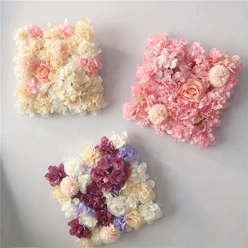 

Artificial Silk Flower Wall, Rose, Hydrangea, Dandelion, Wedding Party, Home, Christmas, Baby Shower, Backdrop Decor, 30x30cm