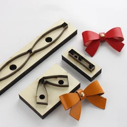 3pcs/Set Brief Bowknot DIY Leather Template Knife Die Handcraft Leather Tool Pendant Ornaments Bow Punching Die Cutting Mould