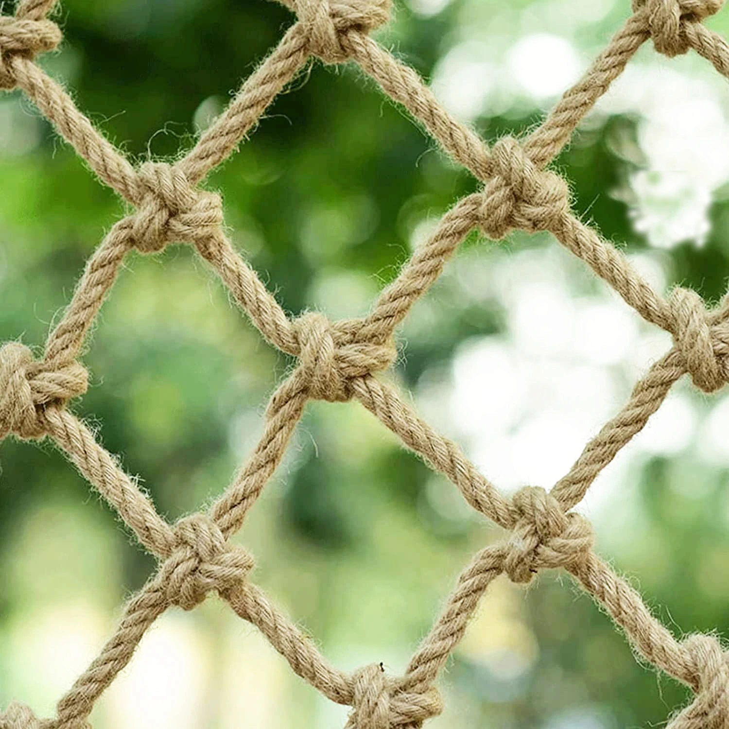 Child Safety Net Climbing Netting Nature Jute Rope Decorative Net Garden Balcony Stair Protection Fence Anti Dog Cat Bird Net