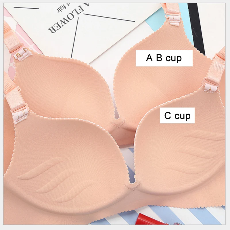 Women Flower Print Seamless Bra Sexy Lingerie Floral Push Up Bras One-Piece Underwear