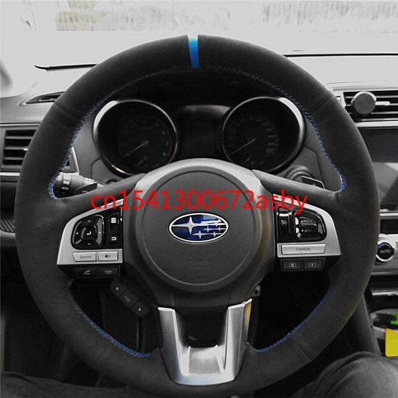 For Subaru XV / LEGACY /FORESTER/ OUTBACK impreza DIY all-inclusive suede leather car interior special steering wheel cover