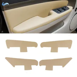 For Chevrolet Epica 2007 2008 2009 2010 2011 2012 2013 4pcs Beige Microfiber Leather Interior Door Armrest Panel Cover Trim