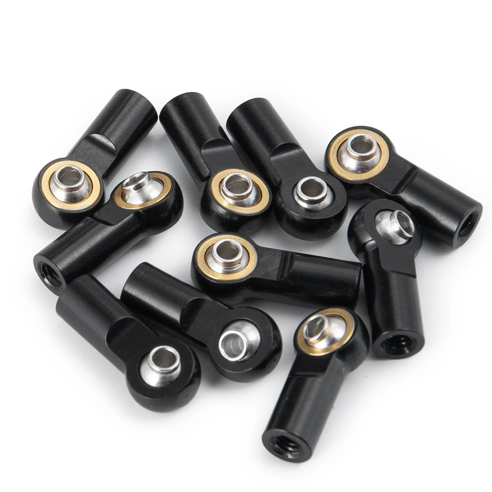 YEAHRUN 5Pcs Metal Alloy M3/M4 Link Rod Joint Ball Ends for AXIAL SCX10 D90 Tamiya CC01 1/10 RC Car Truck Accessories Parts