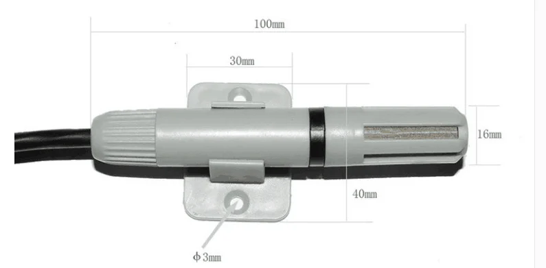 Pen type air temperature and humidity integrated sensor and shell weather station integrated protective cover