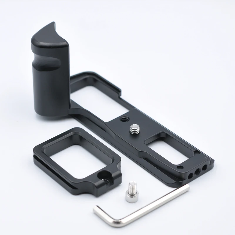 Acessórios cnc placa de aperto para câmera, suporte de metal de montagem de parafuso 1/4 placa de liberação rápida para olympus em10iv