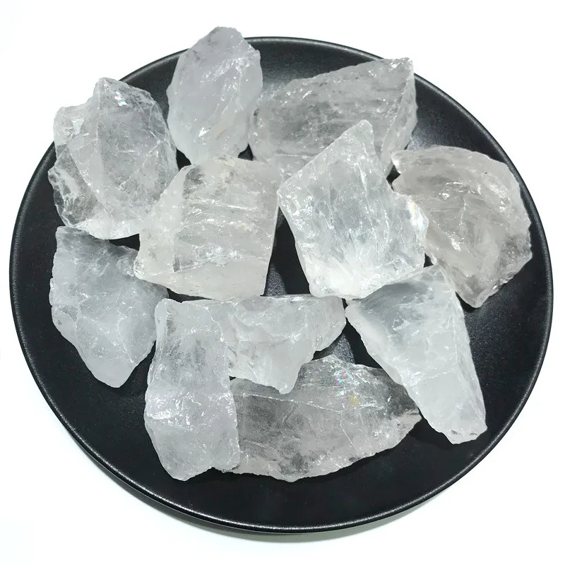 AAAA+ 100g Natural Mineral White Quartz Crystal Stone Rock Chips Specimen Healing collection natural crystal fish tank stone