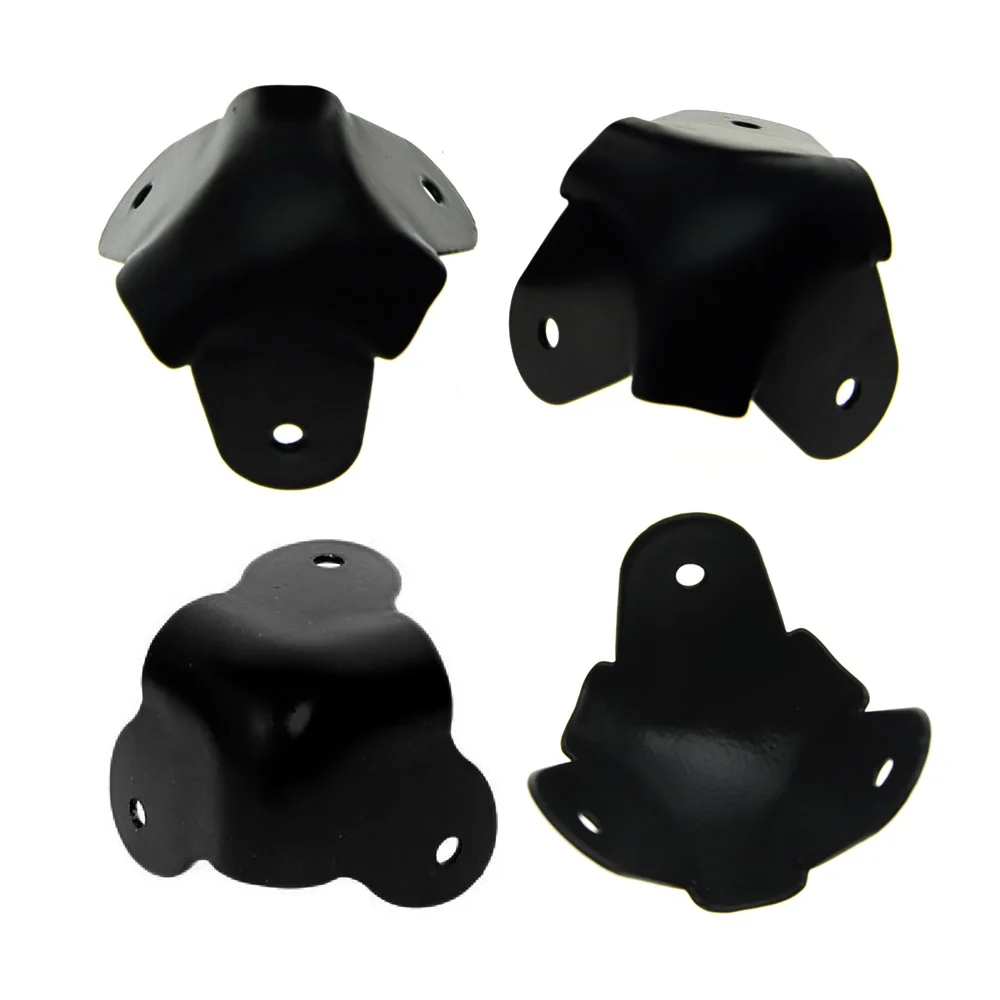 

Набор из 4 черных металлических защитных усилителей для гитары с 3 ножками