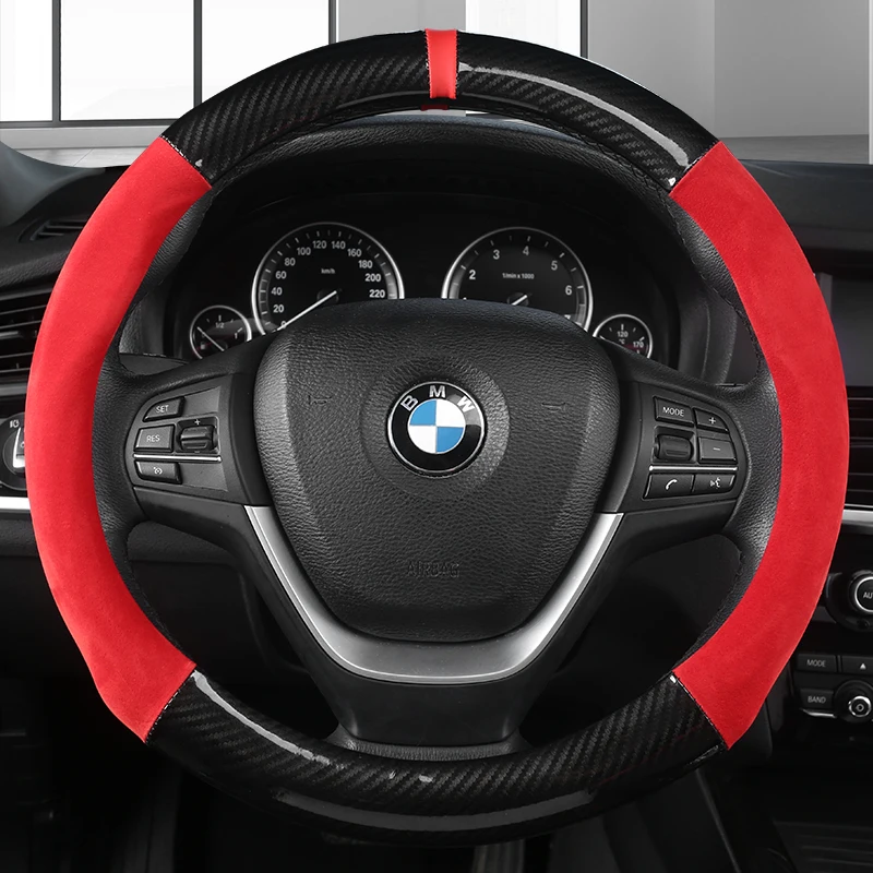 D Shape Car Steering Wheel Cover PU Leather For Nissan Qashqai J11 Nissan X-trail T32 Golf 7 Tiguan 2019 2020 Kia Optima K5 2021