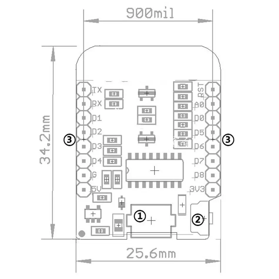 ESP-12F ESP12 ESP8266 Mini ESP-12 Module Wemos D1 Mini Wifi Development Board Micro Usb 3.3V Gebaseerd Op ESP-8266EX 11 digitale Pin