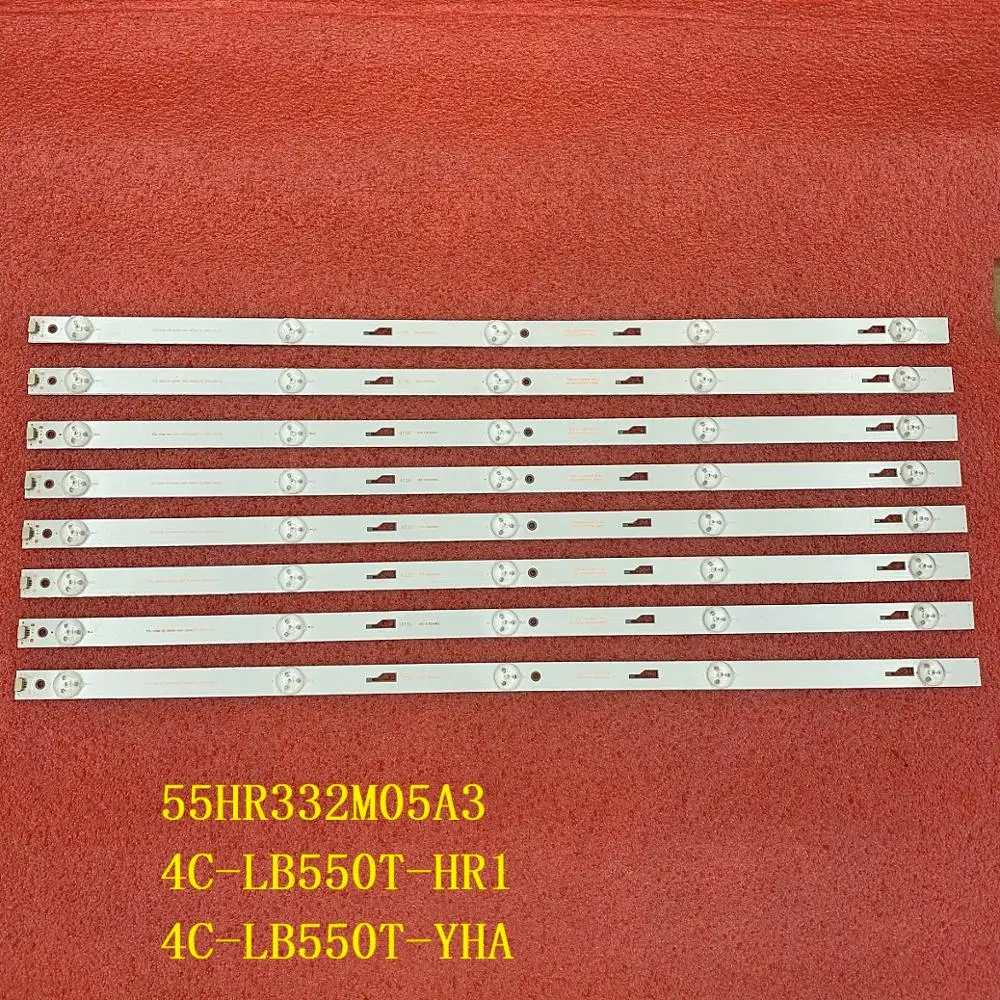 8Pcs LED Backlight สำหรับ TCL_ODM_55_D1500 55U36EBC 55L2600C 55L26CMC 55U3600C 55D1600 D55E161 55HR332M05A3 V0 V1 4C-LB550T-HR1