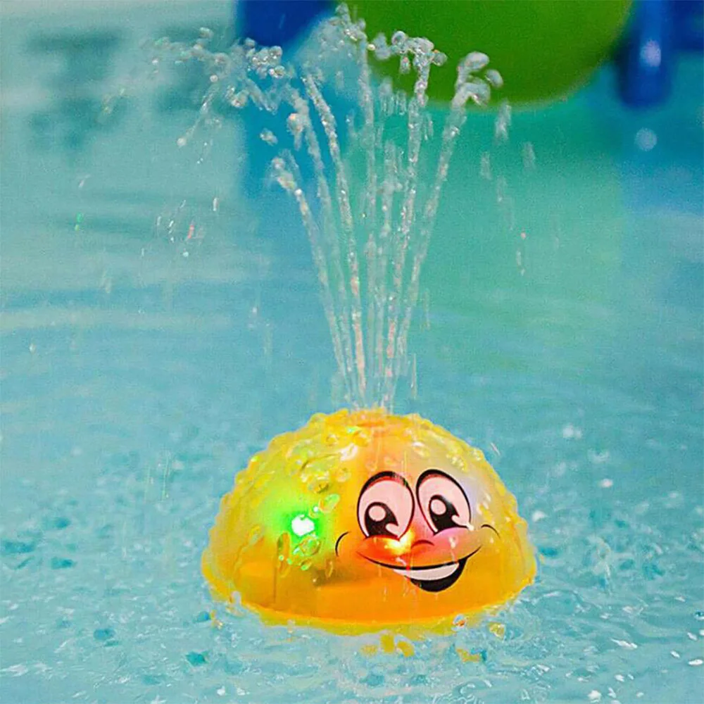 Bad Speelgoed Zuigeling Elektrische Inductie Spray Waterpolo Speelgoed Met Licht En Muziek, Baby Bad Speelgoed Kinderen Water Speelgoed